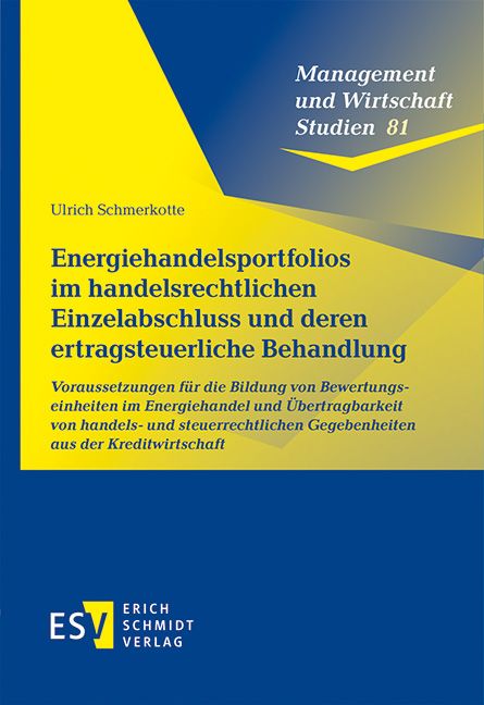Produktbild: Energiehandelsportfolios im handelsrechtlichen Einzelabschluss und deren ertragsteuerliche Behandlung