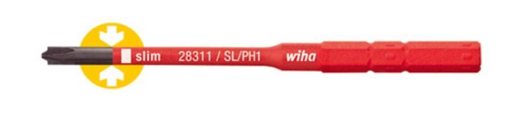 Produktbild: Wiha VDE Schlitz, Plus/Minus Wechselklinge SL/PH 2 75 mm Passend f&uuml;r (Serie Schraubendreher) Wiha Torque