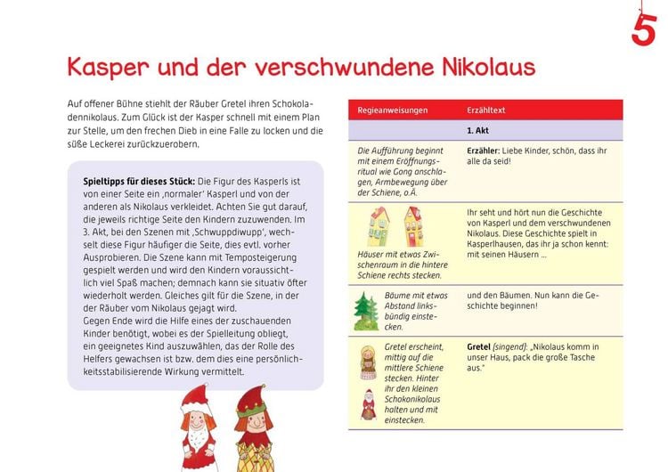 Produktbild: Kasper und der verschwundene Nikolaus. Erz&auml;hlschienen-Figurenset