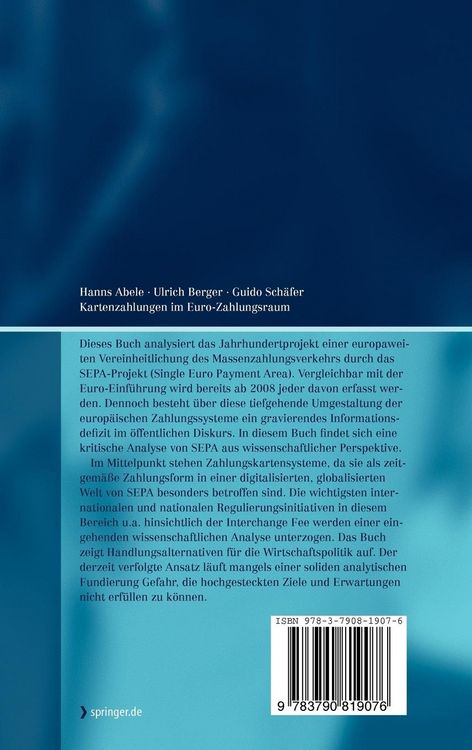 Produktbild: Kartenzahlungen im Euro-Zahlungsraum