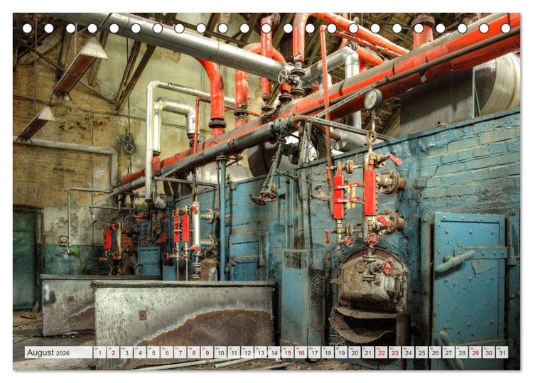 Produktbild: Vergessene Technik - abgeschaltet und stillgelegt (Tischkalender 2026 DIN A5 quer), CALVENDO Monatskalender