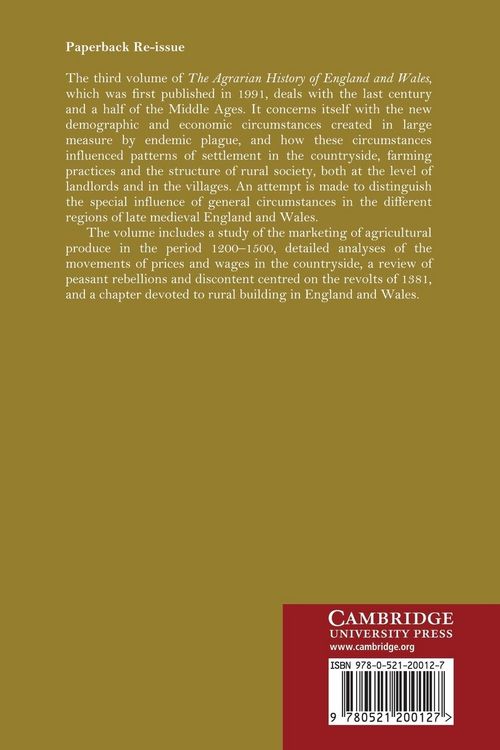 Produktbild: The Agrarian History of England and Wales