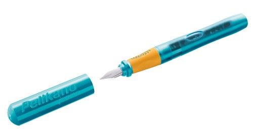 Produktbild: Pelikan Schreiblernf&uuml;llhalter Pelikano Junior, T&uuml;rkis, Feder L, f&uuml;r Linksh&auml;nder