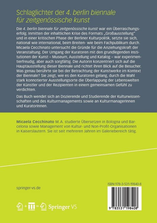 Produktbild: Schlaglichter der 4. Berlin Biennale f&uuml;r zeitgen&ouml;ssische Kunst