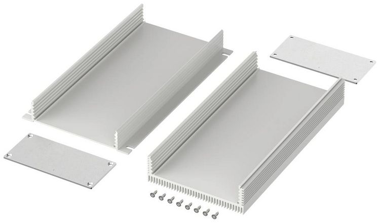 Produktbild: Bopla FILOTEC F 1048-220 KWL 97418220.HMT1 Flansch-K&uuml;hlk&ouml;rper-Geh&auml;use 105 x 48 x 220 Aluminium Aluminium (eloxiert) 1 St.