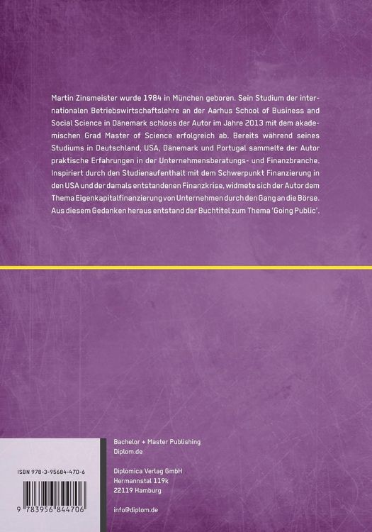 Produktbild: Initial Public Offering: Ablauf der B&ouml;rseneinf&uuml;hrung eines Unternehmens