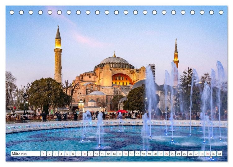 Produktbild: T&uuml;rkei - Istanbul (Tischkalender 2026 DIN A5 quer), CALVENDO Monatskalender
