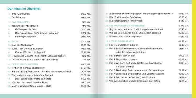 Produktbild: Die Sache mit dem Alkohol. H&ouml;rbuch mit Audio-Coaching