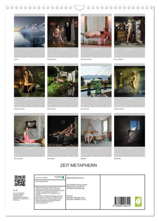 Produktbild: ZEIT METAPHERN (Wandkalender 2026 DIN A3 hoch), CALVENDO Monatskalender