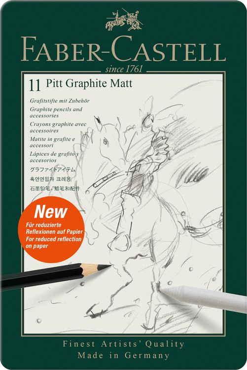 Produktbild: Faber-Castell Pitt Graphite Matt Set, 11er Metalletui