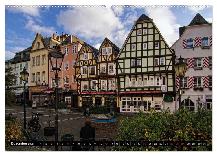 Produktbild: Stadtansichten, Linz am Rhein die bunte Stadt (hochwertiger Premium Wandkalender 2026 DIN A2 quer), Kunstdruck in Hochglanz