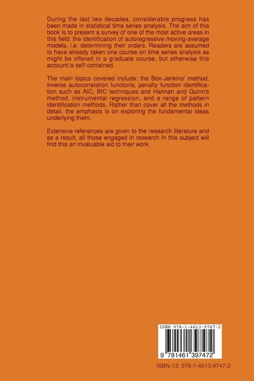 Produktbild: ARMA Model Identification