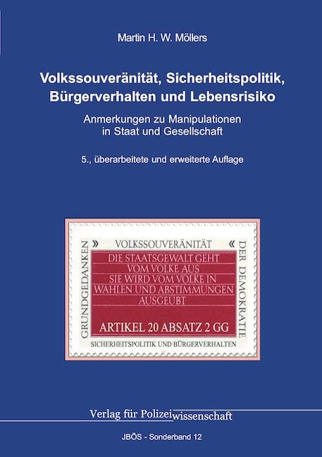 Produktbild: Volkssouver&auml;nit&auml;t, Sicherheitspolitik, B&uuml;rgerverhalten und Lebensrisiko
