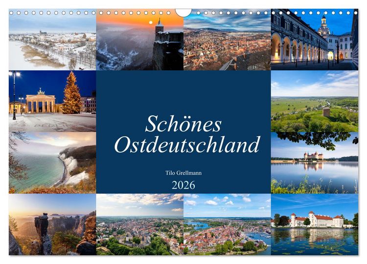 Produktbild: Sch&ouml;nes Ostdeutschland (Wandkalender 2026 DIN A3 quer), CALVENDO Monatskalender