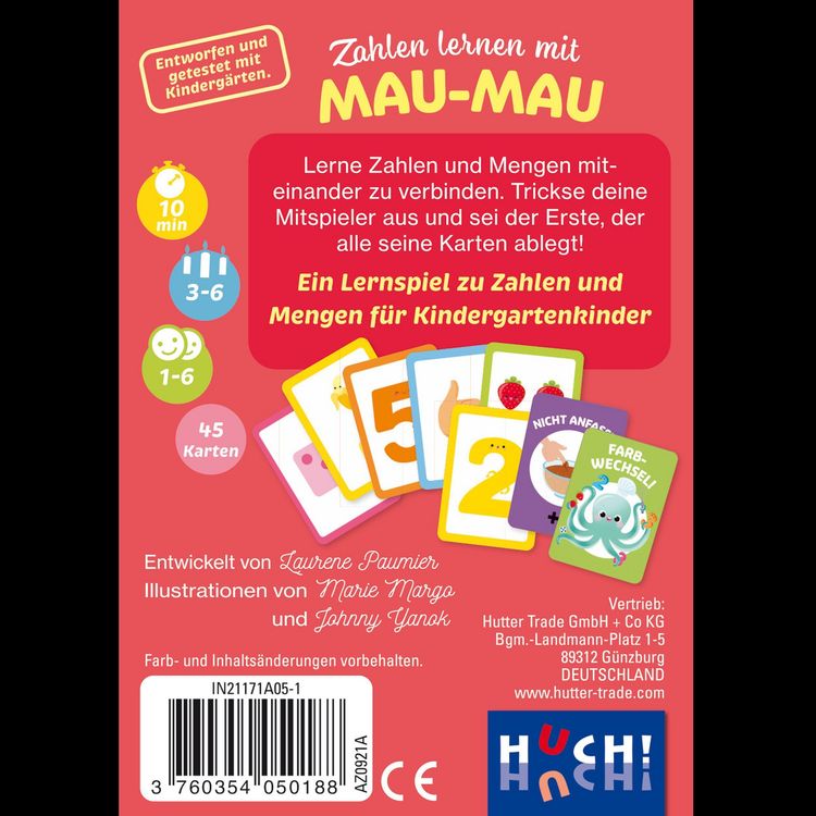 Produktbild: Zahlen lernen mit Mau-Mau - Zahlen und Mengen (Spiel)