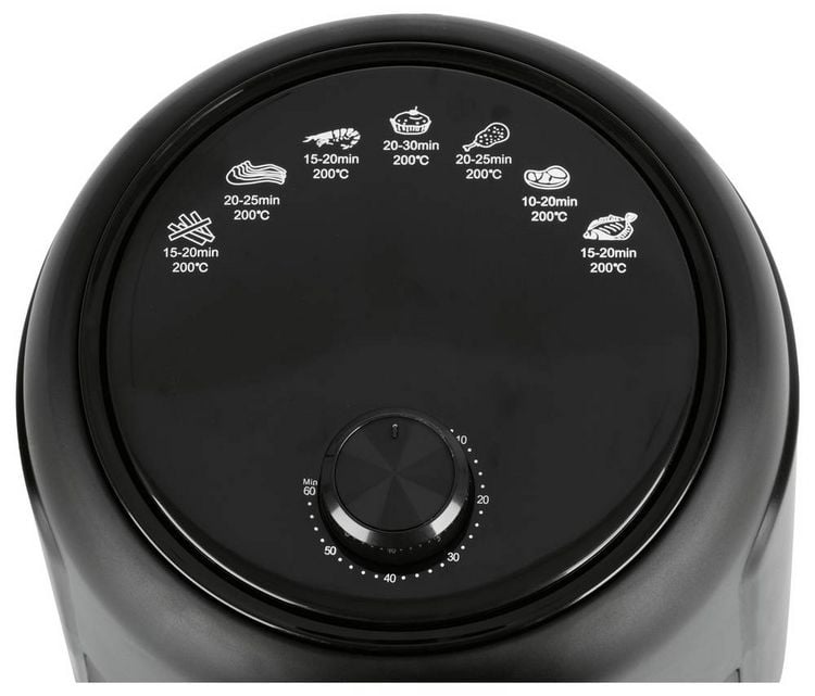 Produktbild: GourmetMaxx Hei&szlig;luft-Fritteuse 2,3l 1000W schwarz Hei&szlig;luft-Fritteuse 1000W Schwarz