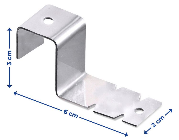 Produktbild: Fensterhaken 8er Set, f&uuml;r Fensterrahmen bis 1,8 cm geeignet