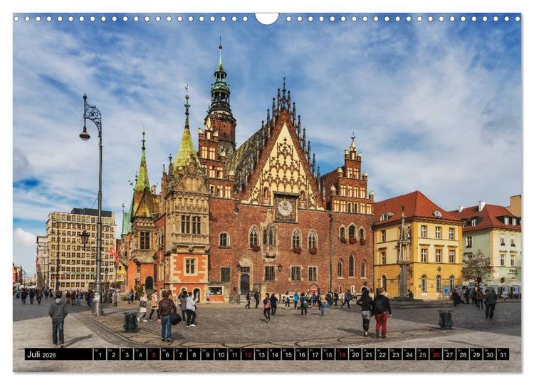 Produktbild: Ein Wochenende in Breslau (Wandkalender 2026 DIN A3 quer), CALVENDO Monatskalender