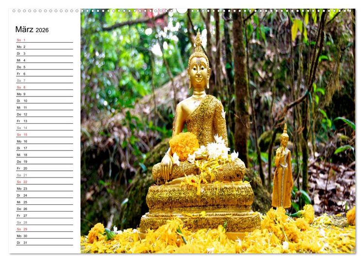 Produktbild: Thailand - Ein bezauberndes K&ouml;nigreich (hochwertiger Premium Wandkalender 2026 DIN A2 quer), Kunstdruck in Hochglanz