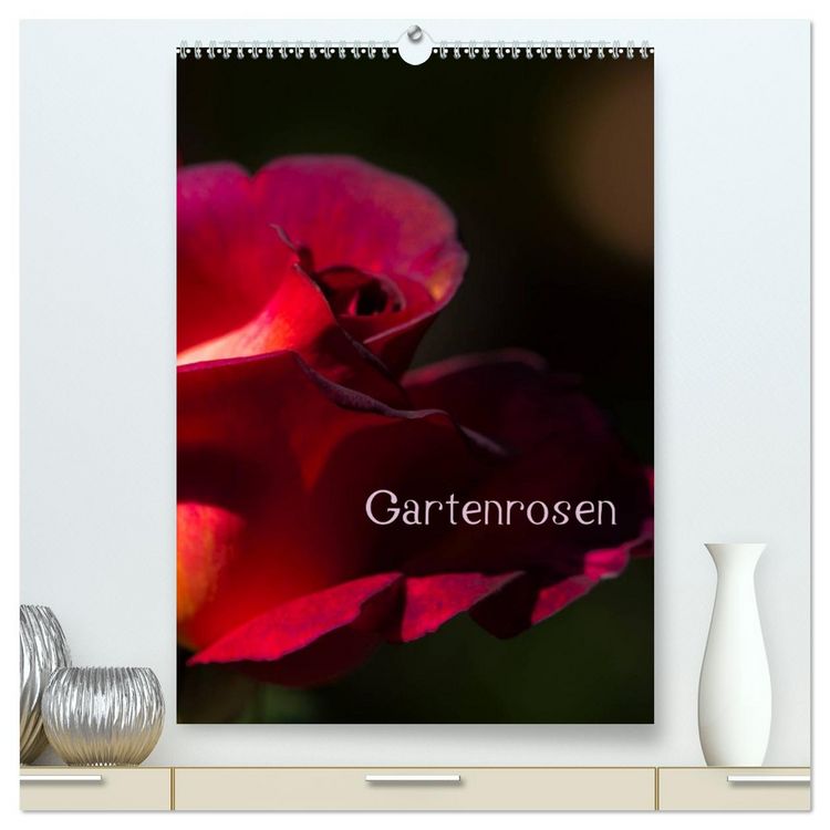 Produktbild: Gartenrosen (hochwertiger Premium Wandkalender 2026 DIN A2 hoch), Kunstdruck in Hochglanz