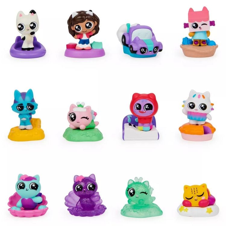 Produktbild: Gabby‘s Dollhouse, 1 von 12 Mini Überraschungs-Figuren (verschiedene Serien-Charaktere)