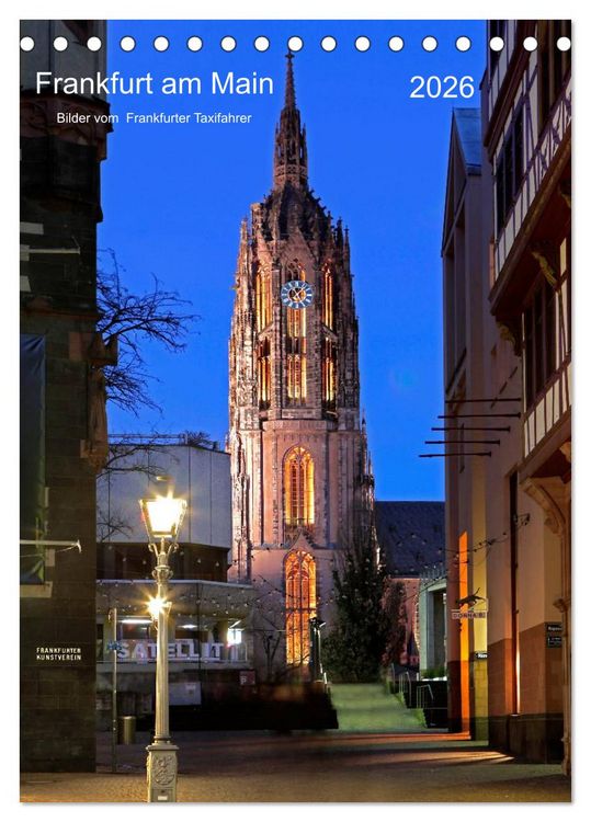 Produktbild: Frankfurt am Main 2026 Bilder vom Taxifahrer (Tischkalender 2026 DIN A5 hoch), CALVENDO Monatskalender