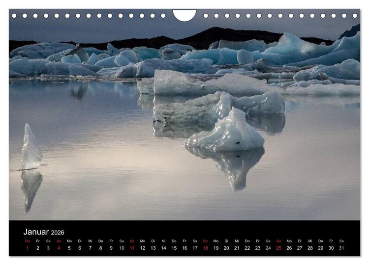 Produktbild: Island - Iceland - &Iacute;sland (Wandkalender 2026 DIN A4 quer), CALVENDO Monatskalender