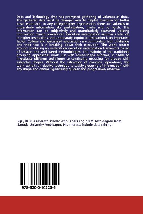 Produktbild: Combining DBSCAN and Grid Based Clustering For Performance Analysis