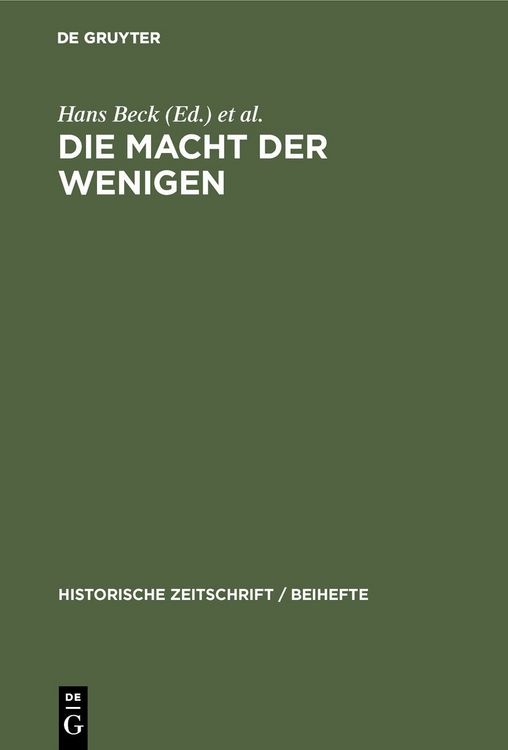 Produktbild: Die Macht der Wenigen