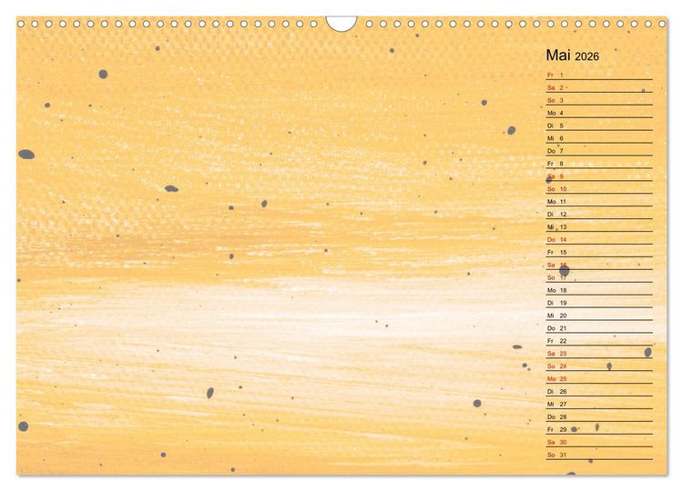 Produktbild: Pastellbunter DIY-Bastelkalender (Wandkalender 2026 DIN A3 quer), CALVENDO Monatskalender