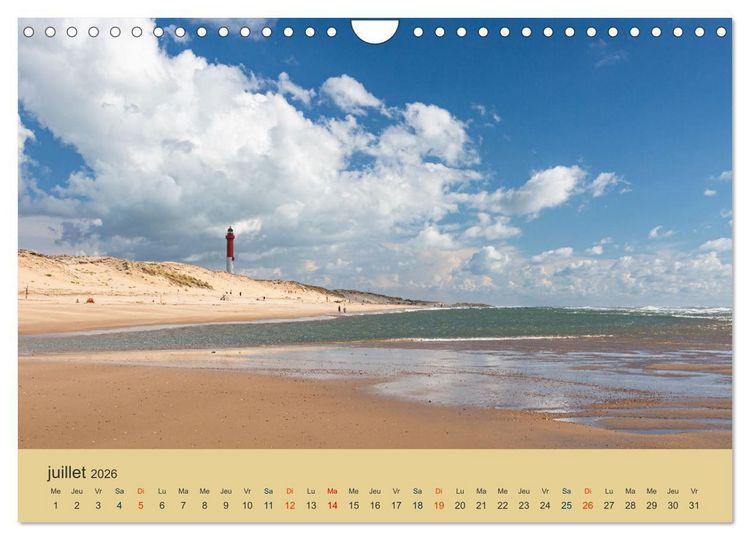 Produktbild: Charente-Maritime vacances sur la c&ocirc;te atlantique (Calendrier mural 2026 DIN A4 vertical), CALVENDO calendrier mensuel