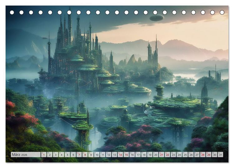 Produktbild: Gigapolis (Tischkalender 2026 DIN A5 quer), CALVENDO Monatskalender