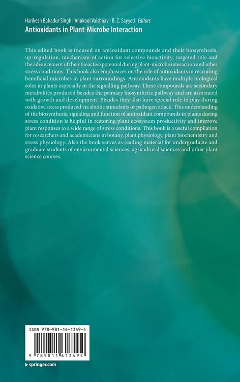 Produktbild: Antioxidants in Plant-Microbe Interaction