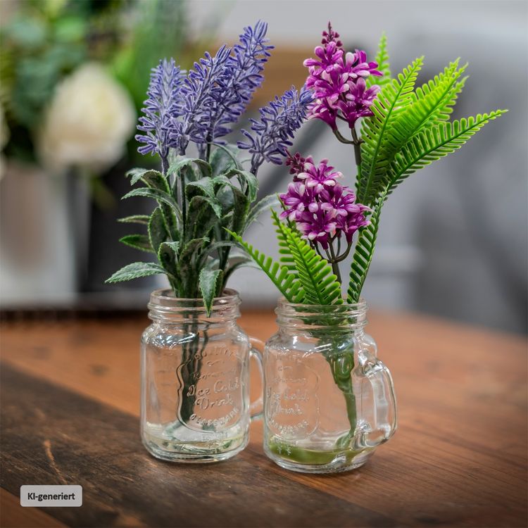 Produktbild: NTK-Collection NTK-Collection Kunstblume Hyazinthe in Glaskrug Leilani