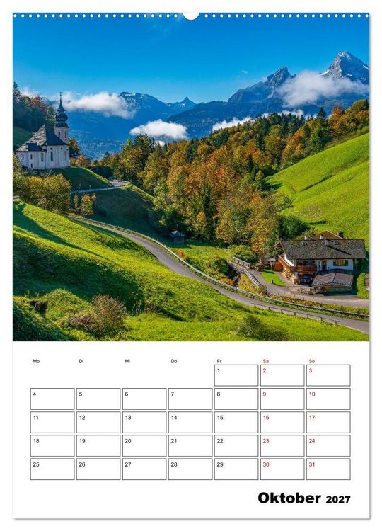 Produktbild: Berchtesgadener Land - Faszination zwischen Watzmann und K&ouml;nigssee (hochwertiger Premium Wandkalender 2027 DIN A2 hoch), Kunstdruck in Hochglanz