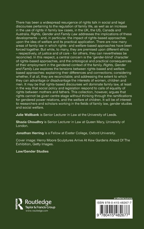 Produktbild: Rights, Gender and Family Law