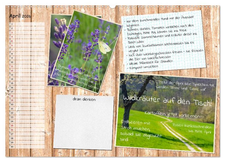 Produktbild: Was ist noch im Garten zu tun? (hochwertiger Premium Wandkalender 2026 DIN A2 quer), Kunstdruck in Hochglanz