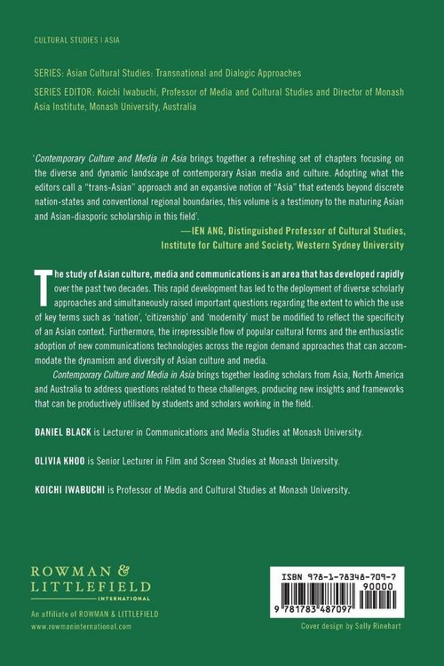 Produktbild: Contemporary Culture and Media in Asia