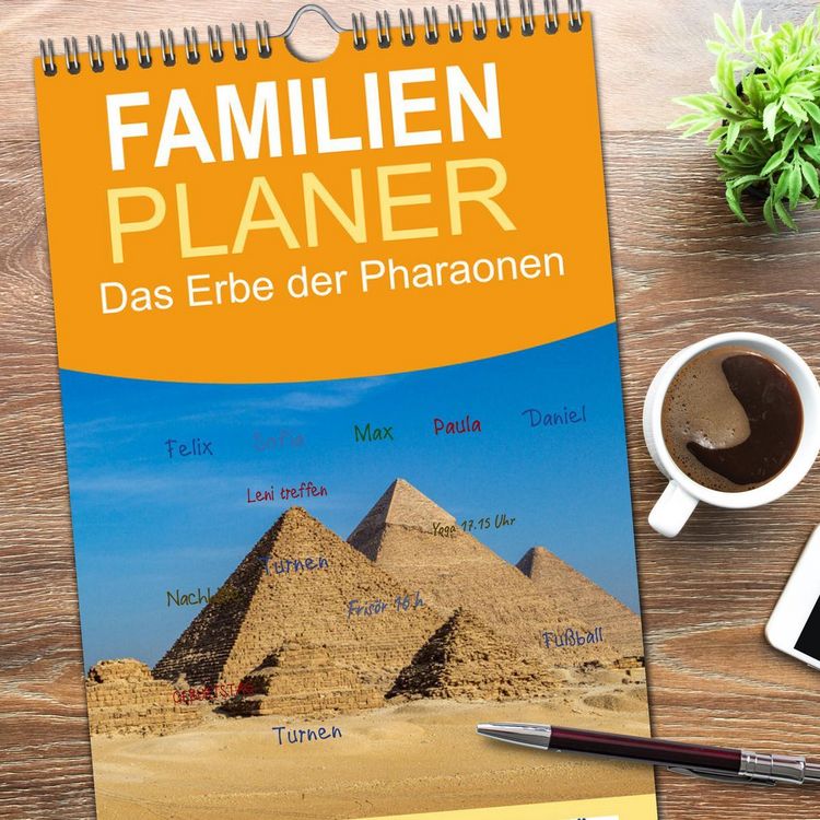 Produktbild: Familienplaner 2026 - Das Erbe der Pharaonen mit 5 Spalten (Wandkalender, 21 x 45 cm) CALVENDO