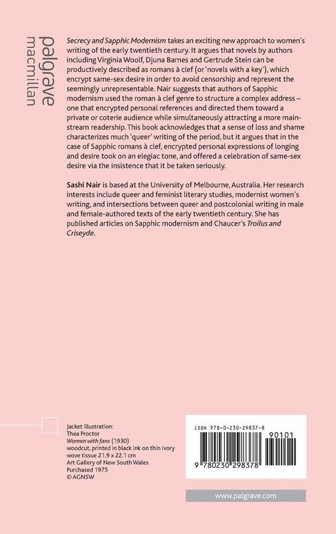 Produktbild: Secrecy and Sapphic Modernism