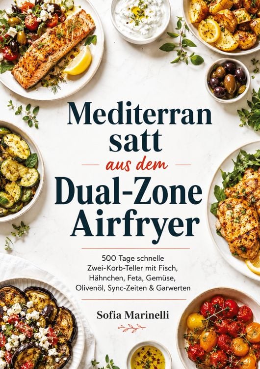 Produktbild: Mediterran satt aus dem Dual-Zone Airfryer