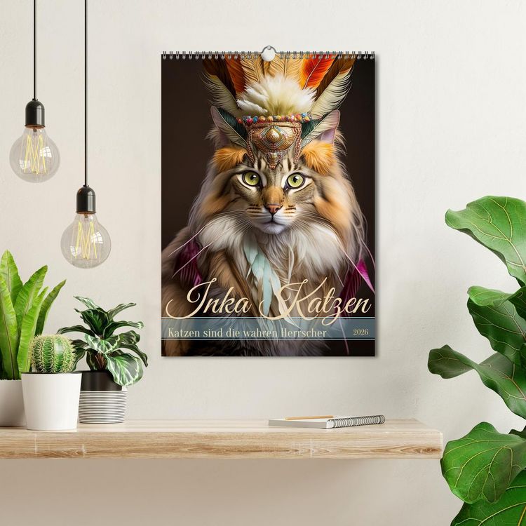 Produktbild: Inka Katzen - Katzen sind die wahren Herrscher (Wandkalender 2026 DIN A3 hoch), CALVENDO Monatskalender