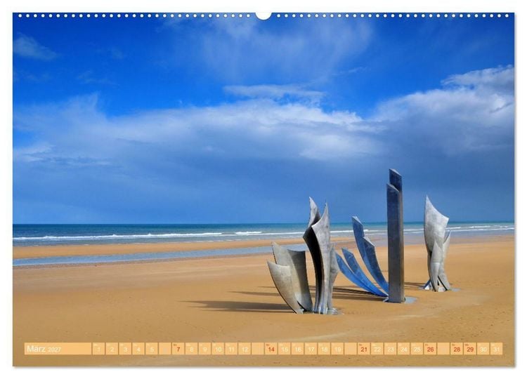 Produktbild: Quer durch die Normandie (Wandkalender 2027 DIN A2 quer), CALVENDO Monatskalender