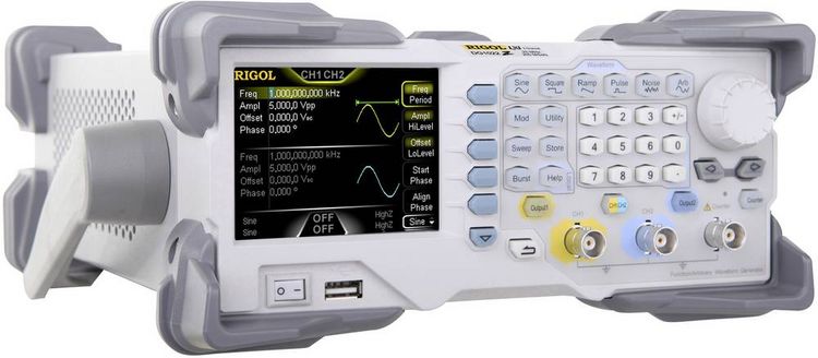 Produktbild: Rigol DG1022Z Funktionsgenerator netzbetrieben 1 &micro;Hz - 25 MHz 2-Kanal Sinus, Rechteck, Dreieck, Rauschen, Arbitr&auml;r