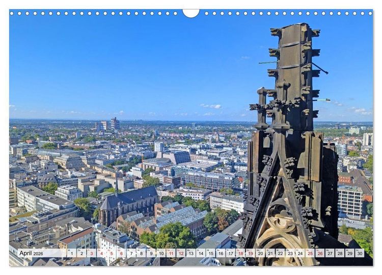 Produktbild: K&ouml;ln Perspektiven einer Stadt (Wandkalender 2026 DIN A3 quer), CALVENDO Monatskalender