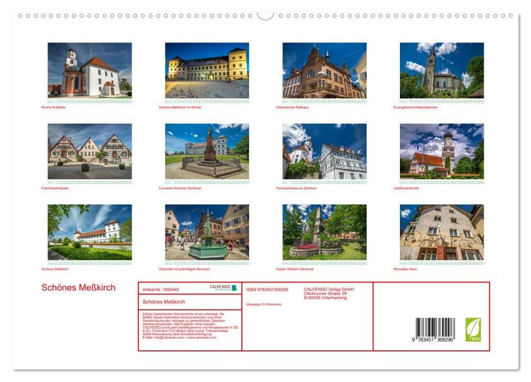 Produktbild: Sch&ouml;nes Me&szlig;kirch (hochwertiger Premium Wandkalender 2026 DIN A2 quer), Kunstdruck in Hochglanz
