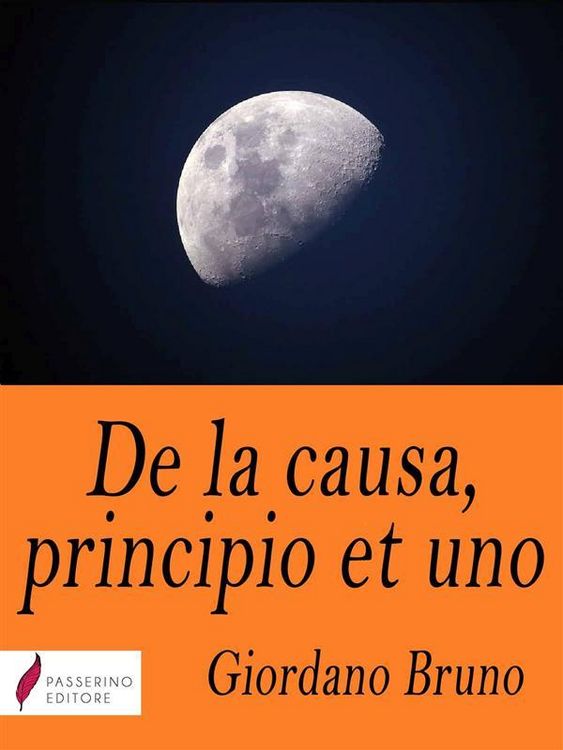 Produktbild: De la causa, principio et uno