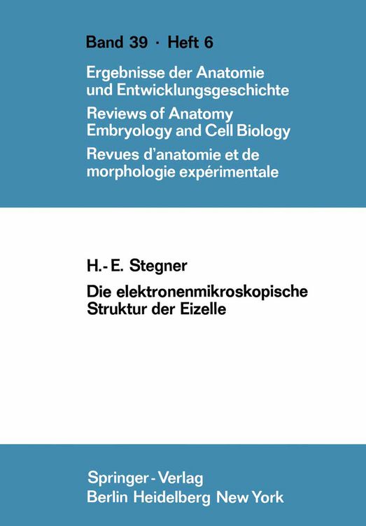 Produktbild: Die elektronenmikroskopische Struktur der Eizelle