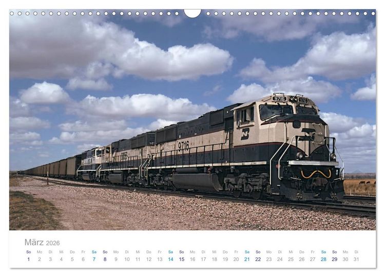 Produktbild: US Diesellokomotiven (Wandkalender 2026 DIN A3 quer), CALVENDO Monatskalender