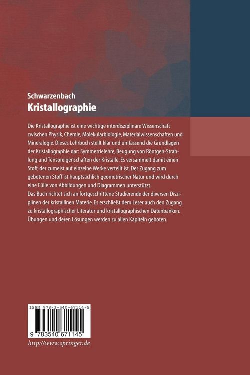 Produktbild: Kristallographie